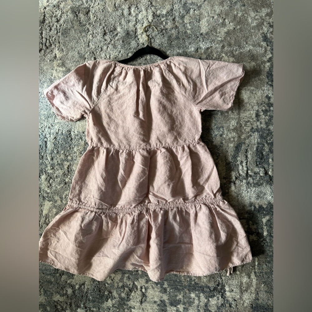 Madewell Linen Blend Lorelei Small Mini Dress
Pink V-neck Tiered Summer Boho - Picture 6 of 10